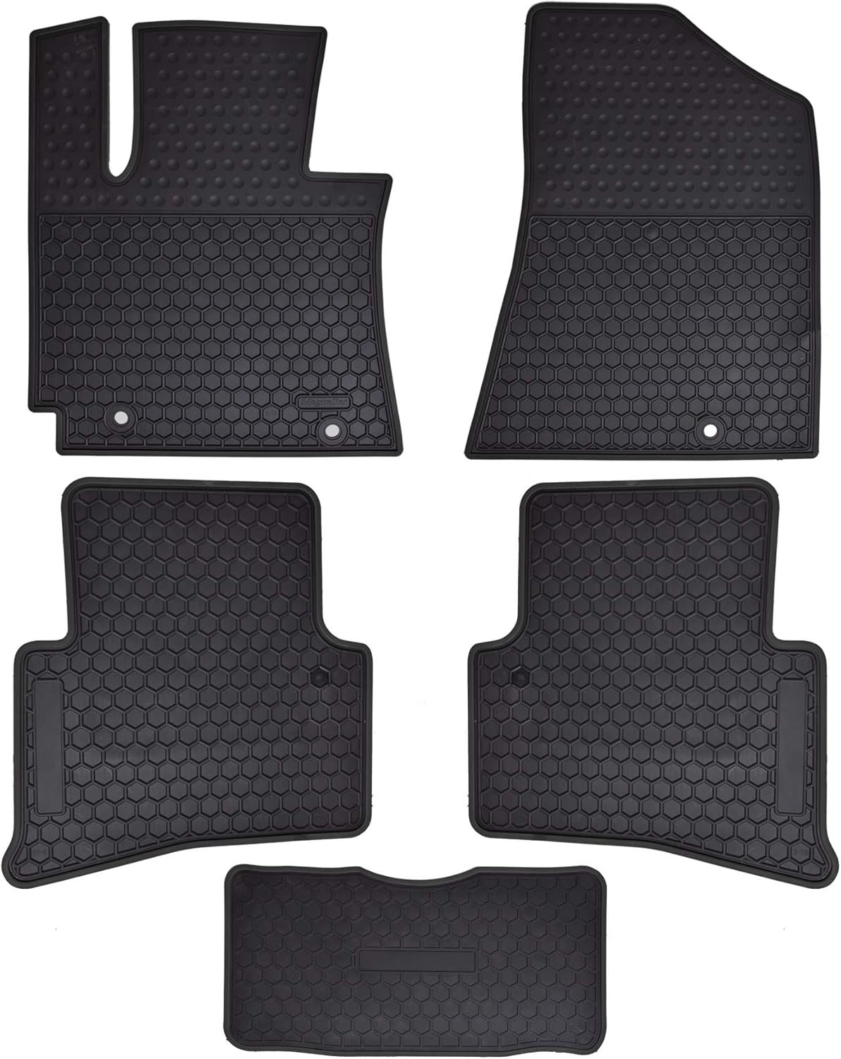 Black Heavy Duty Rubber Car Floor Mats I83071
