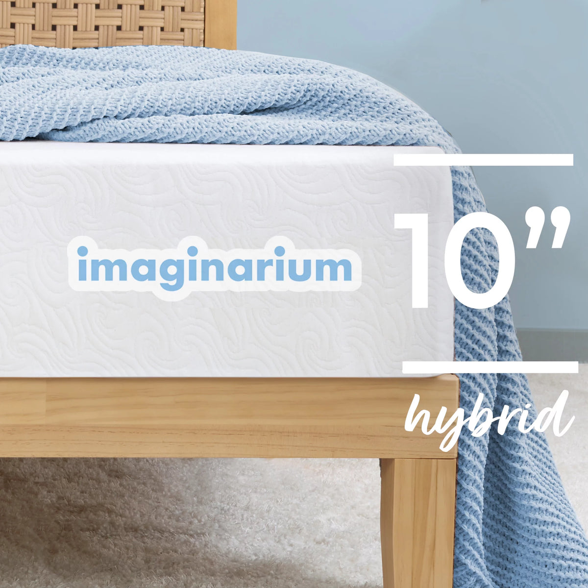 10 Hybrid Memory Foam and Coils Mattress with Antimicrobial Cover, Twin X751