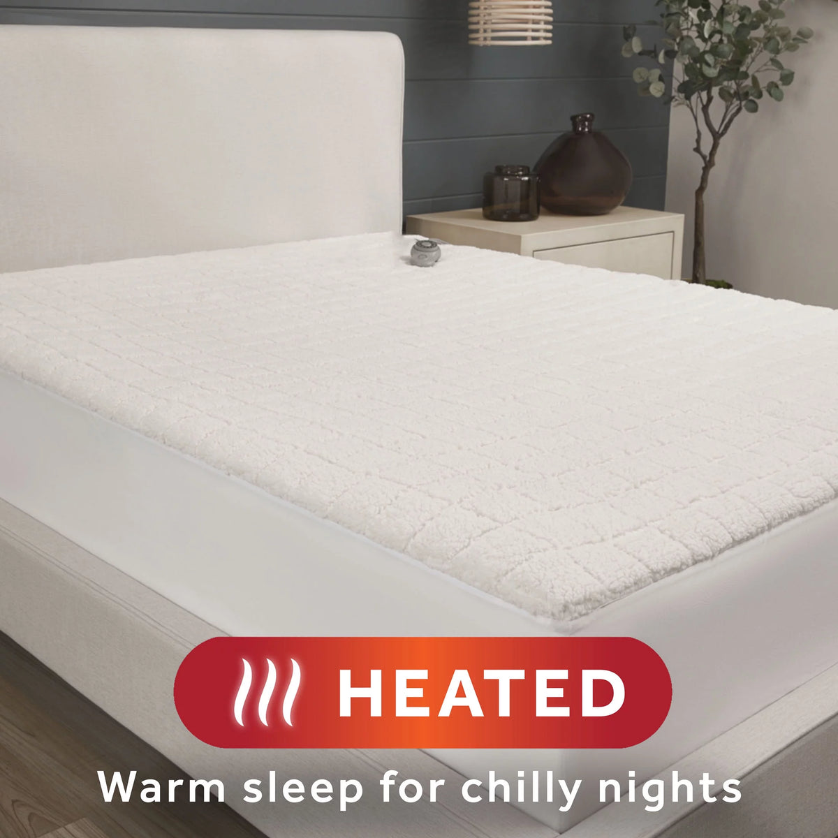 2-in-1 Reversible Heated and Cooling Mattress Pad Queen Size O4608