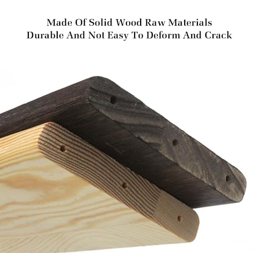 Wall-Mounted Billiard Cue Rack Holds 6 Cues Brown Z8014