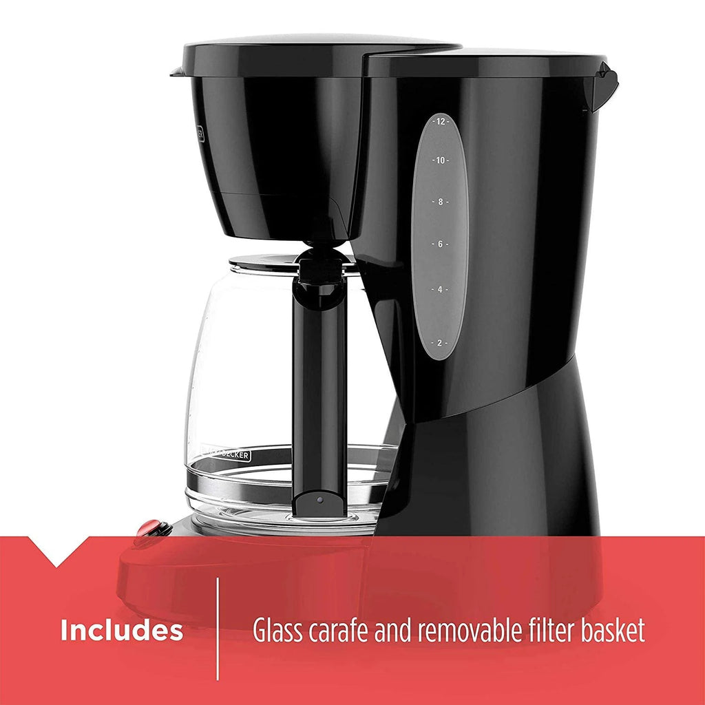 12-Cup Glass Carafe Coffee Maker B8710
