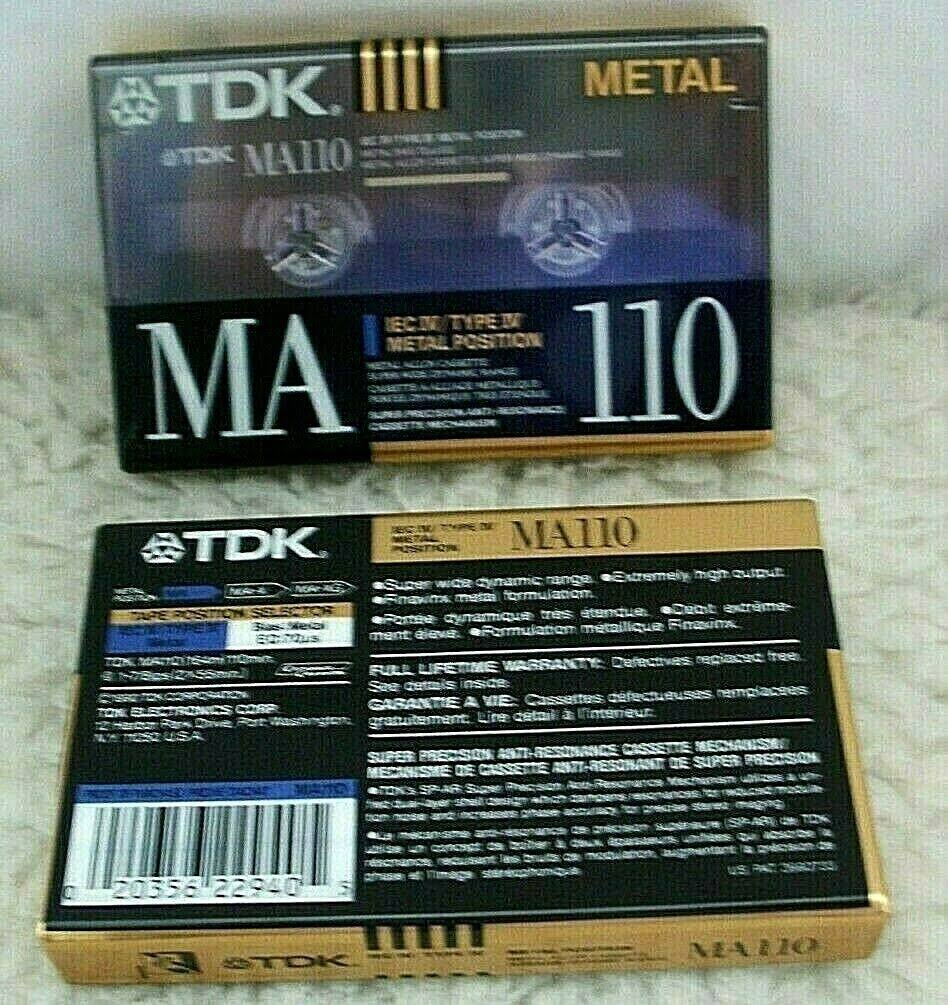 Metal Alloy Cassette Audio Type IV Metal Sealed Tape X7377