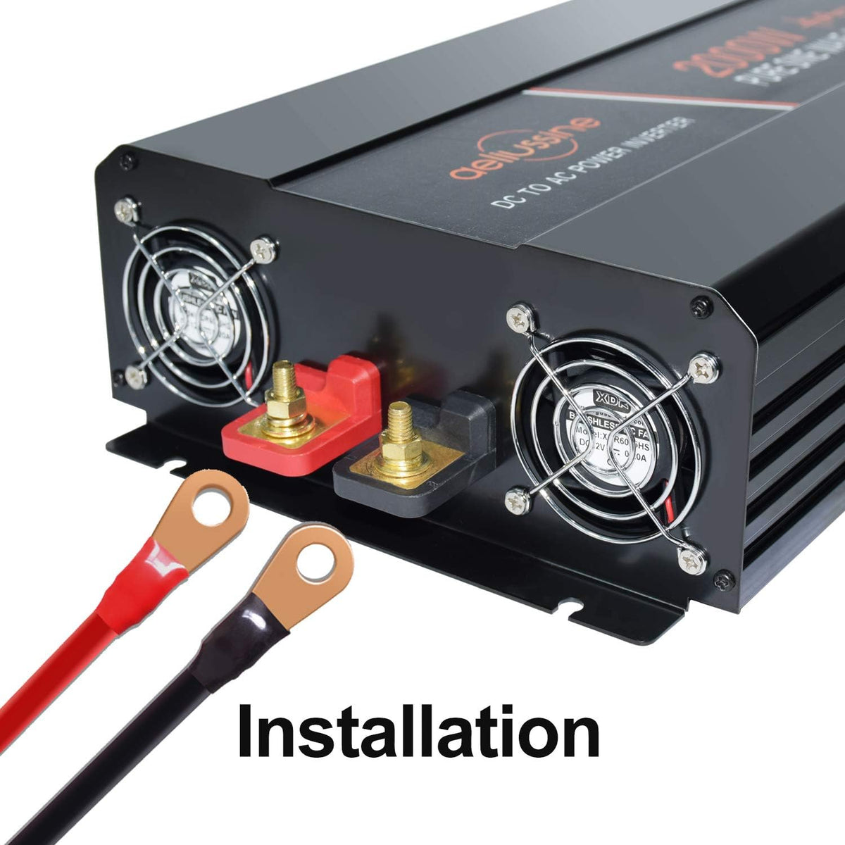 3000 Watt Pure Sine Wave Inverter 24 Volt DC to AC 110V 120V with LCD Display N199