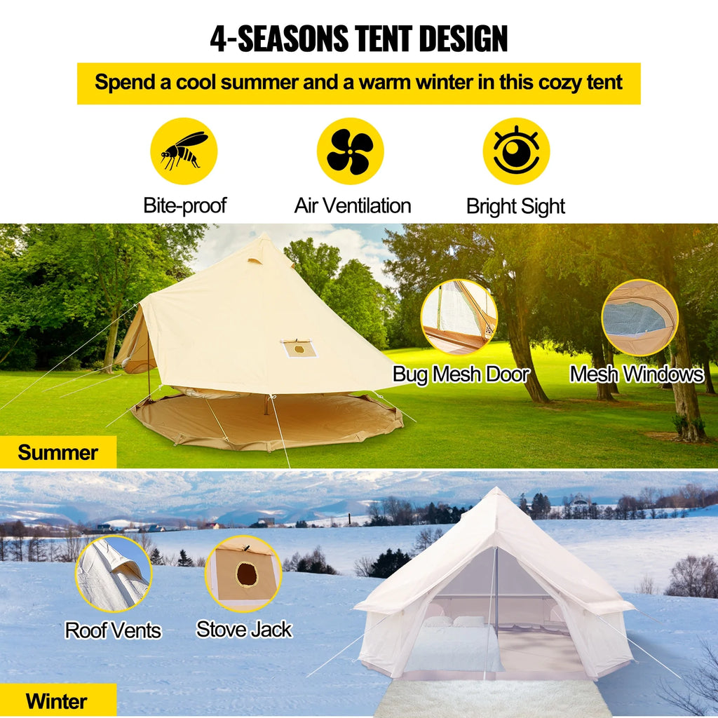 Canvas Wall Tent With Stove I632