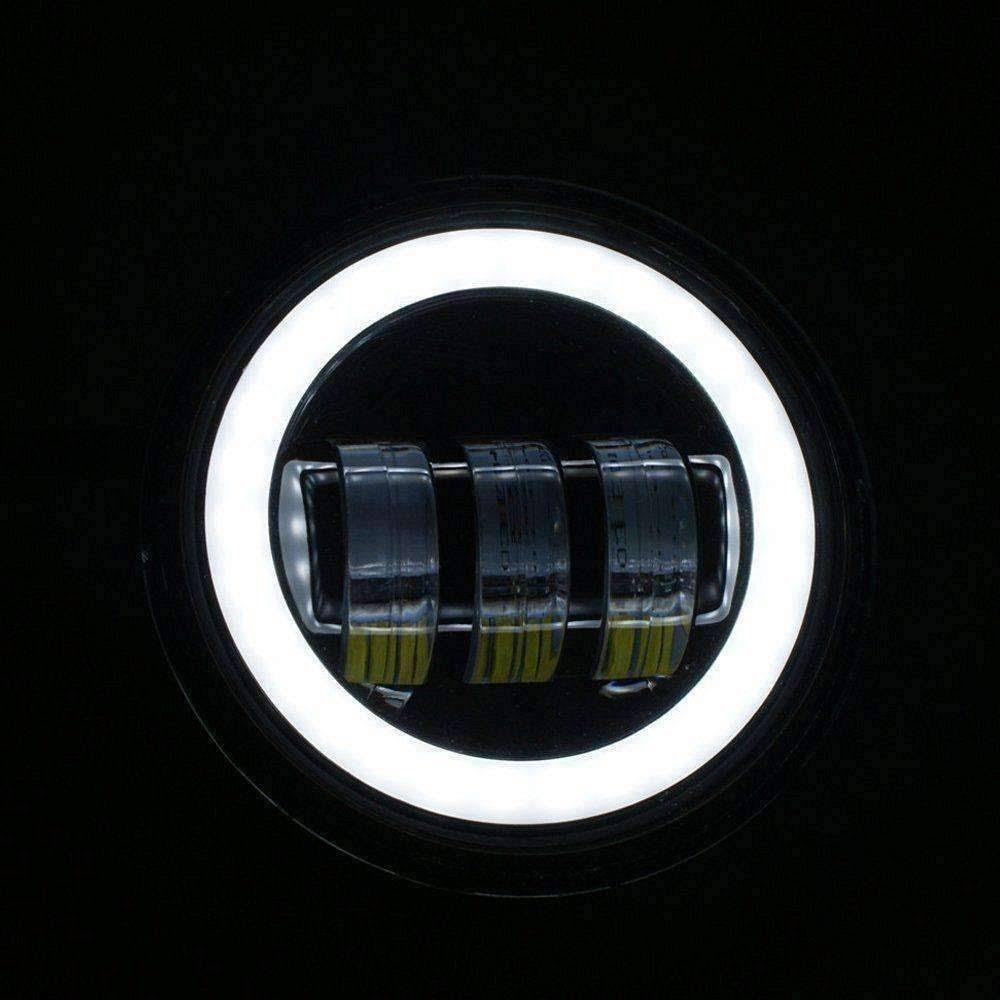Black 4.5 inch Round LED Passing Lamp Kit I4462
