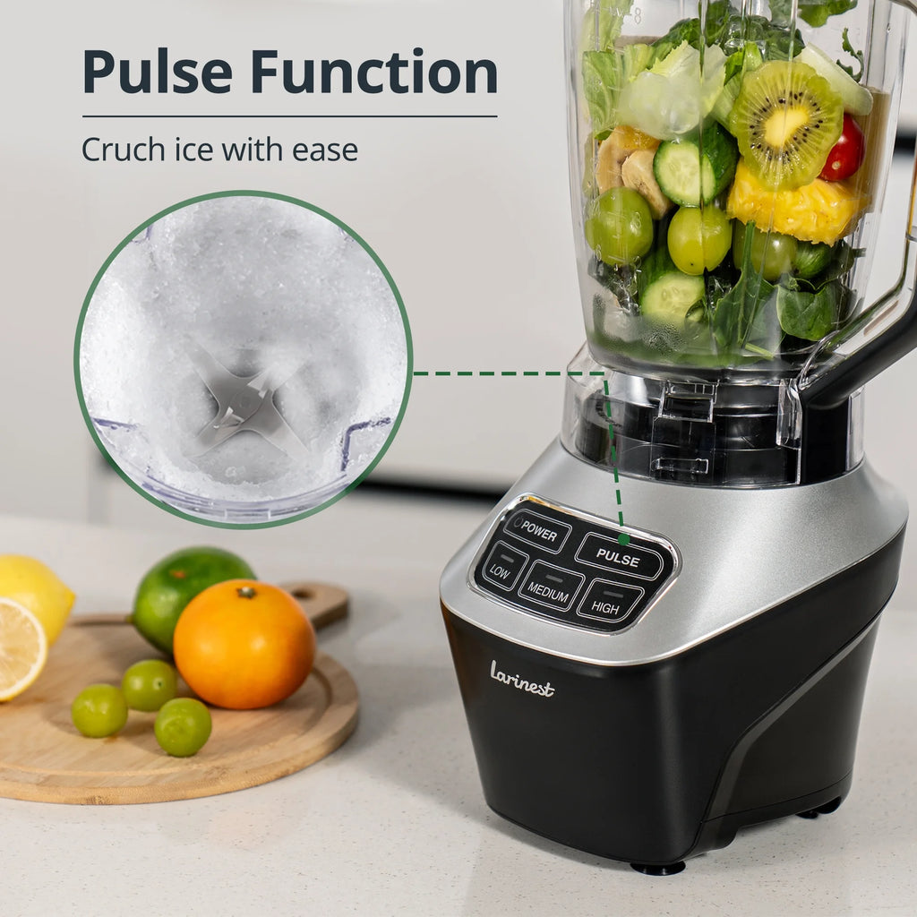 64oz Countertop and Personal Blender Combo, 3 Speeds, Black F607