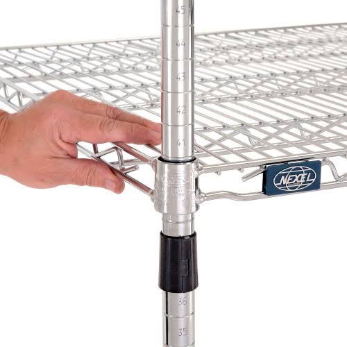 Chrome Wire Shelving Starter 60x22W x 30x22D x 63x22H E32216