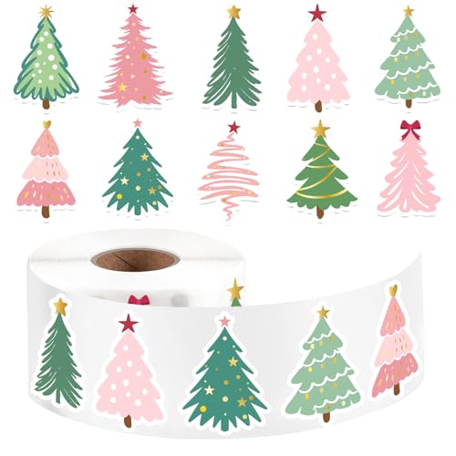 500Pcs Christmas Tree Stickers O254