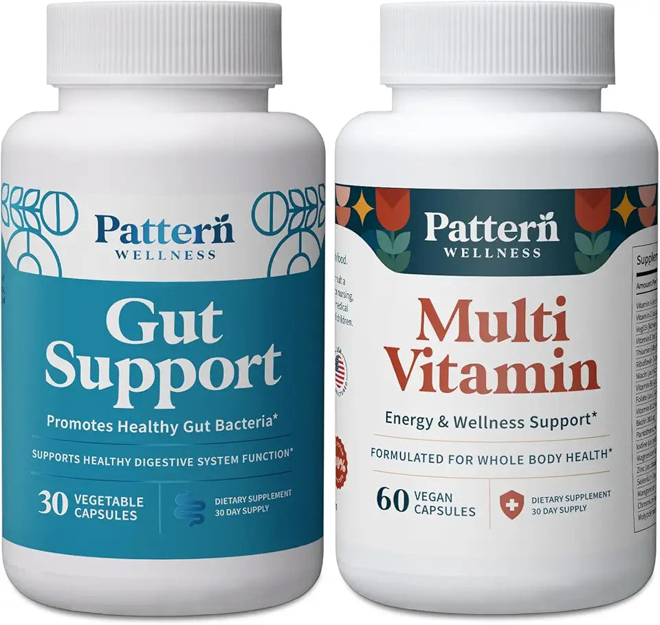 Multivitamin & Gut Support Supplements 90 Vegan Capsules L104