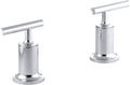 Polished Chrome Wall-Mount Bath Trim D842