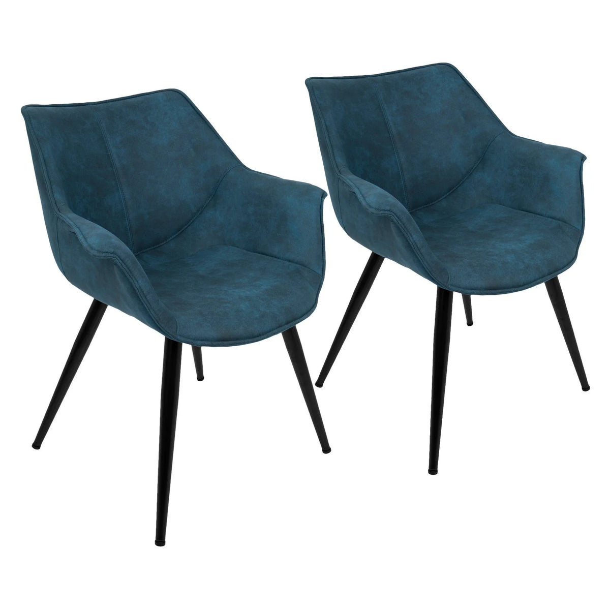 Contemporary Accent Chair Set of 2 U391