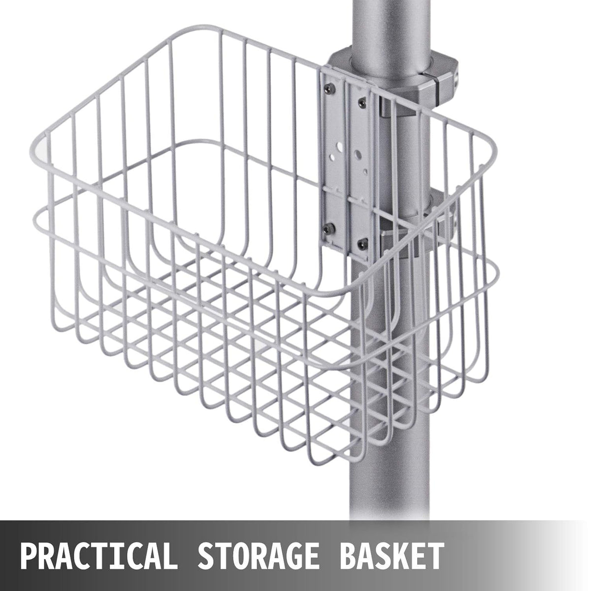 Mobile Trolley Cart Height Adjustable Rolling Desktop Cart with Large Tabletop A10348