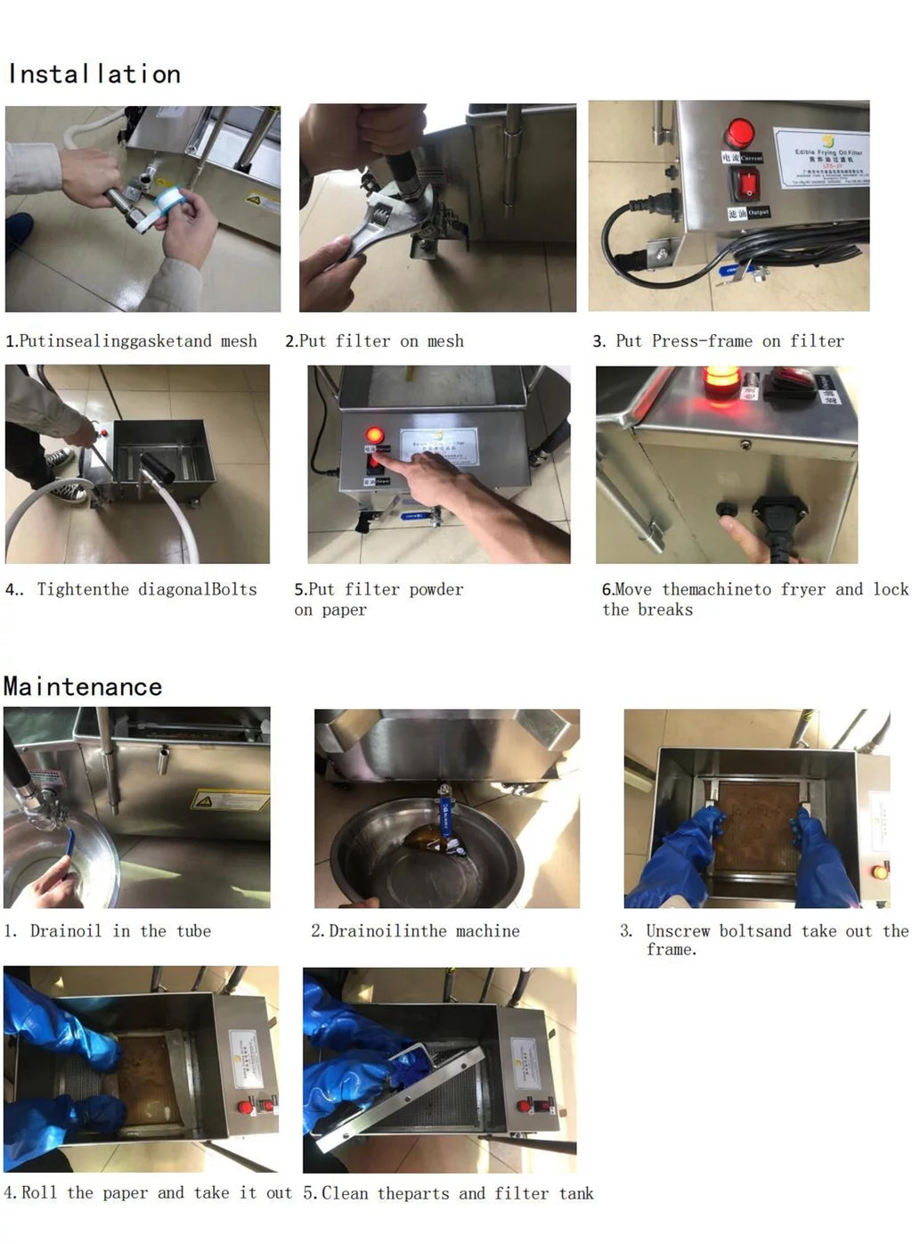 58L Stainless Steel Electric Fryer O886610
