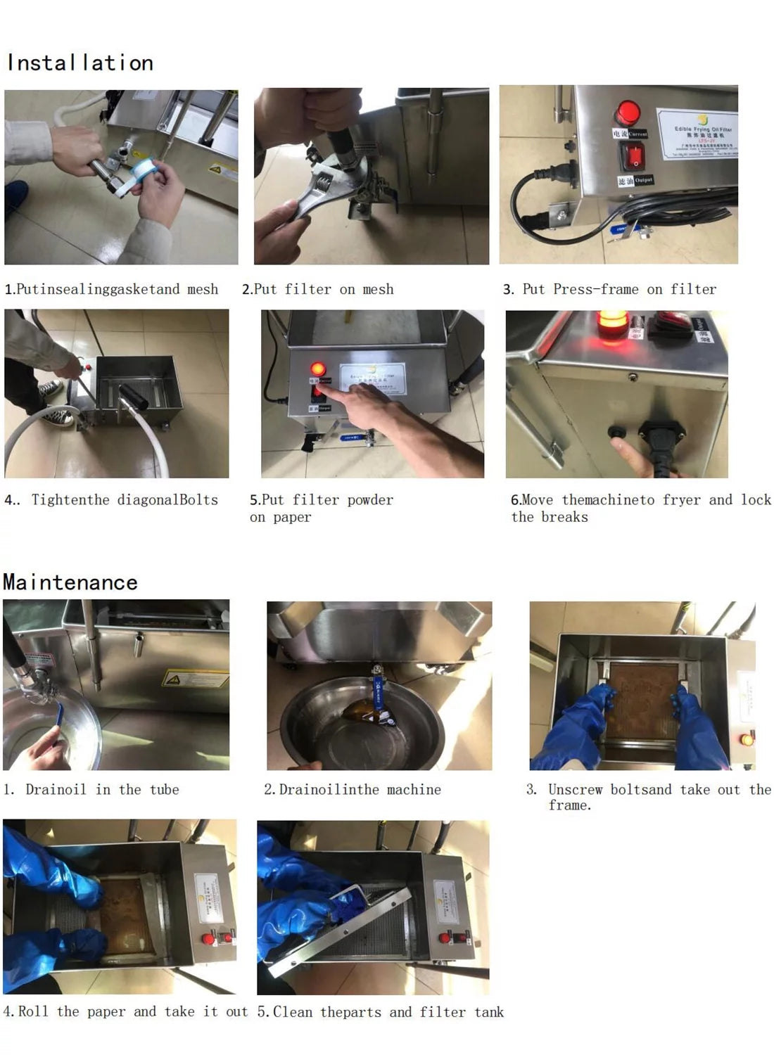 58L Stainless Steel Electric Fryer O886610