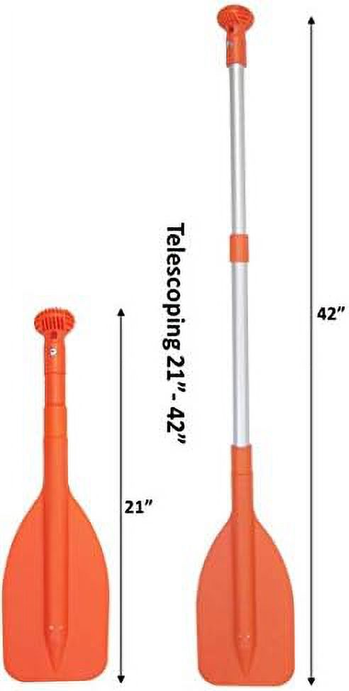 Set Of 2 Mini Telescopic 21'' - 42'' Paddle Orange E572