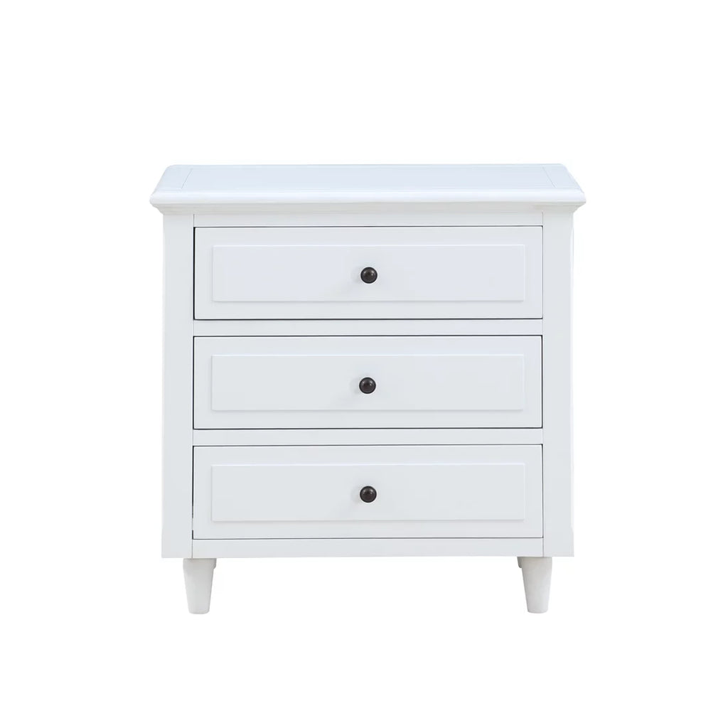 27.9" Oversized 3-Drawer Solid Wood Nightstand K3997