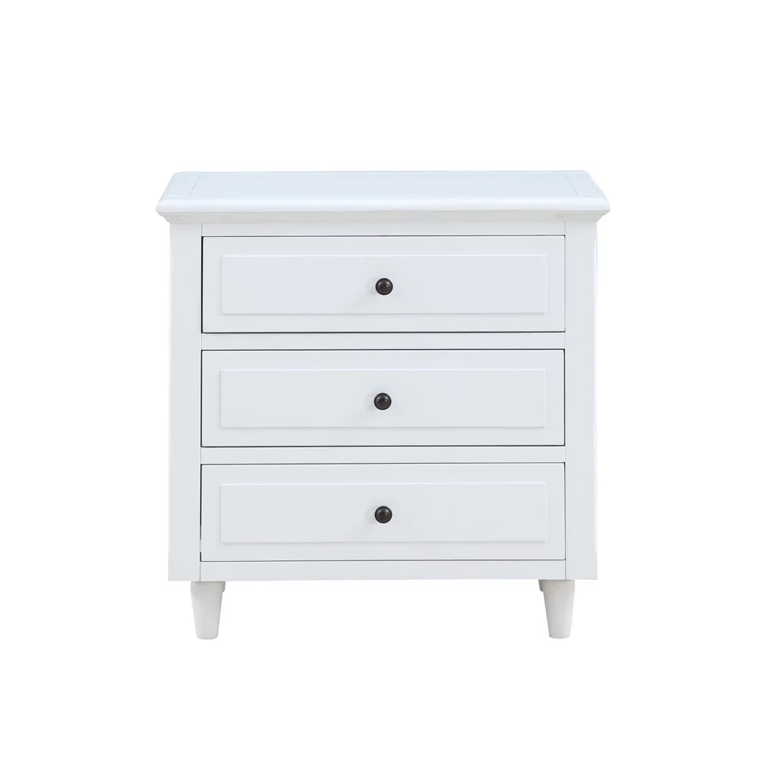 27.9" Oversized 3-Drawer Solid Wood Nightstand K3997
