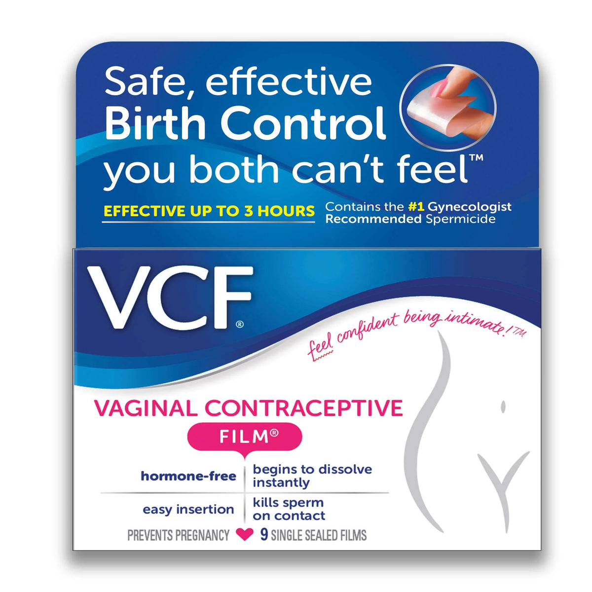 Vaginal Contraceptive Spermicide Film, 9 Ct A645