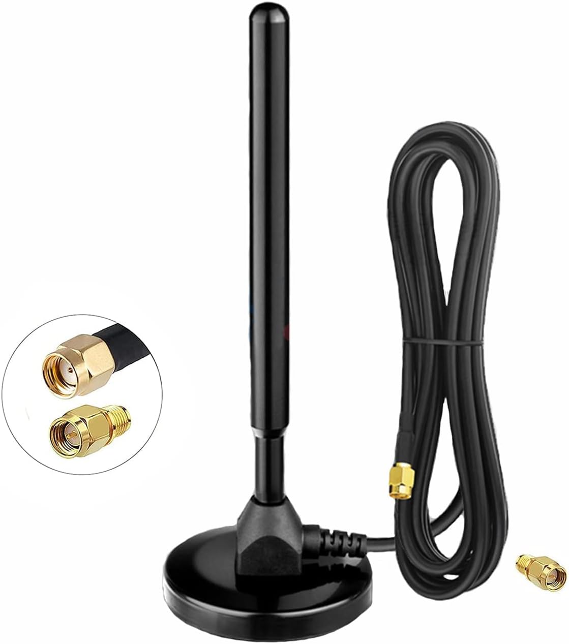 Pack of 2 Waterproof 915MHZ LoRa Gateway Antenna with 3M/10FT Cable L577380