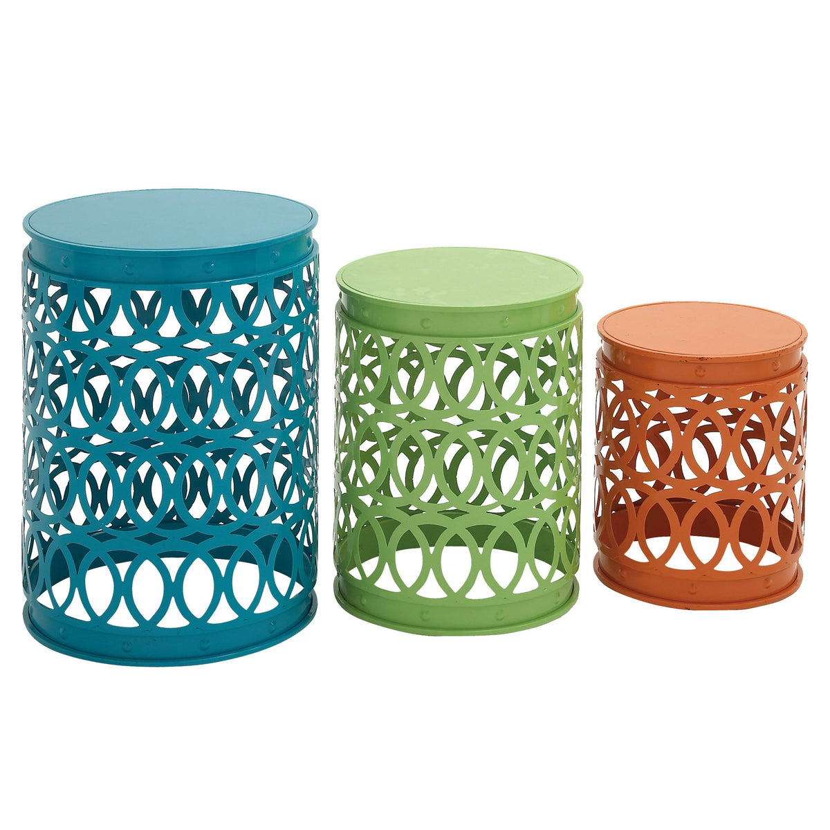 Metal Accent Table Set of 3 B3291