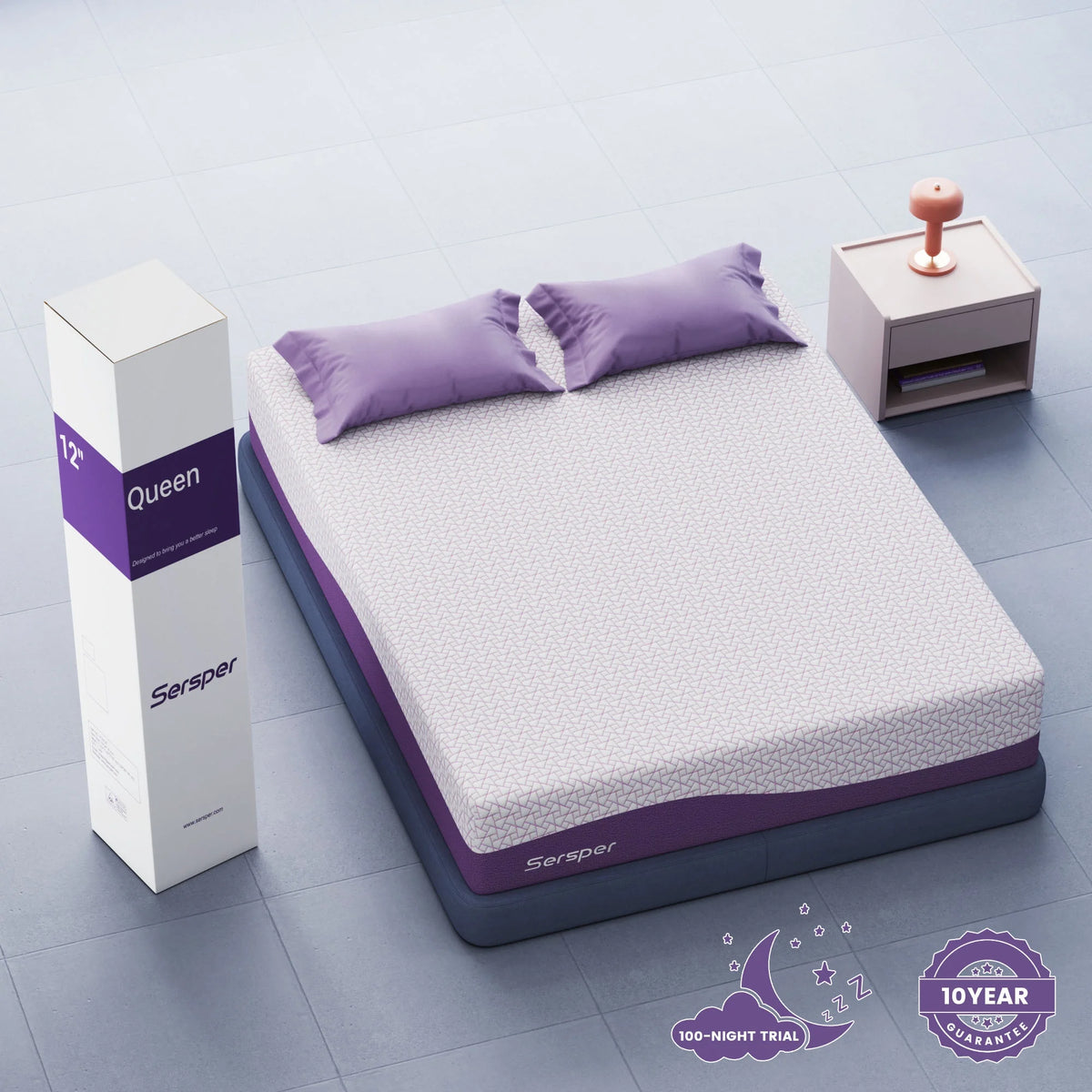 10 inch Cooling Gel Memory Foam Mattress Queen E831