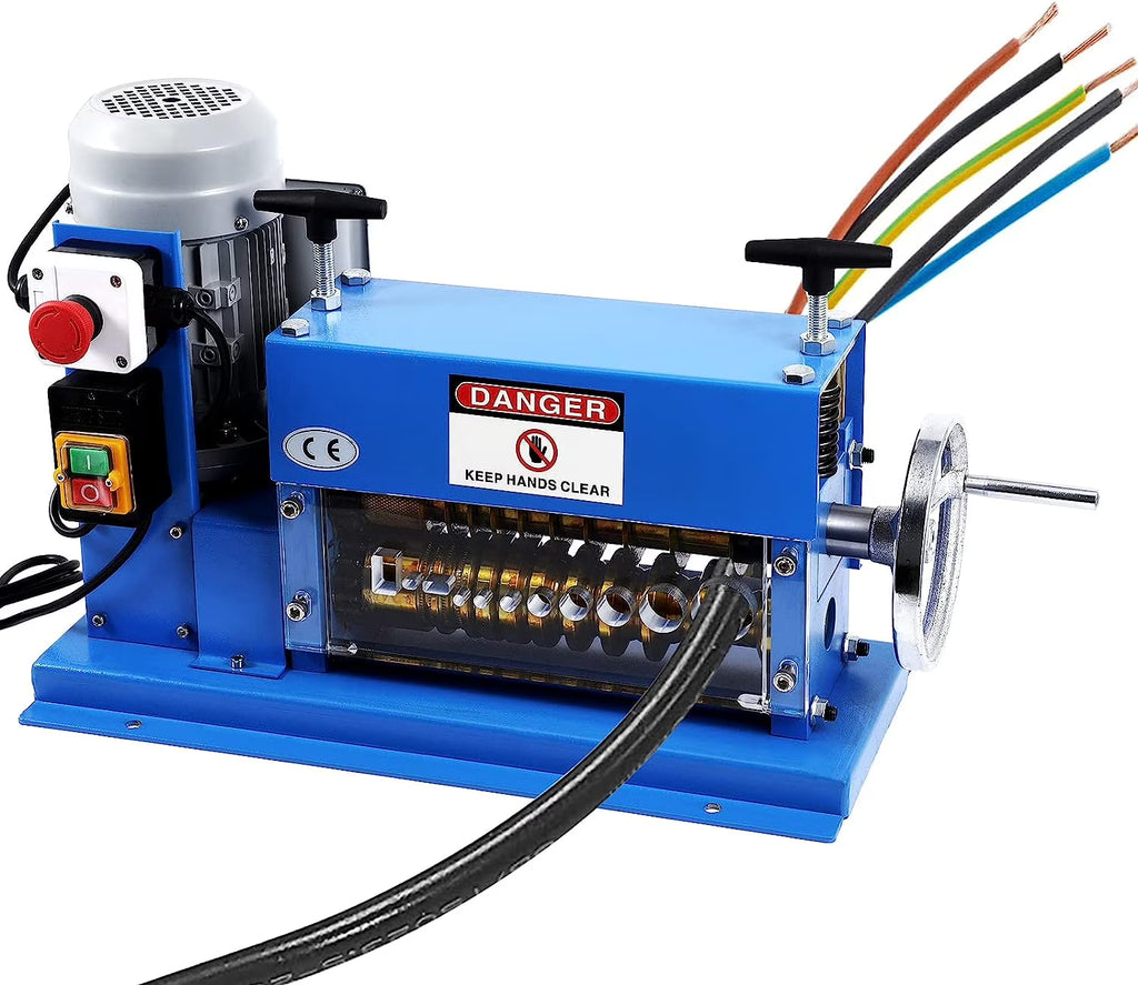 Automatic Wire Stripping Machine for 0.06" -1.5", 75 ft/min, with Extra Manual Crank T2877