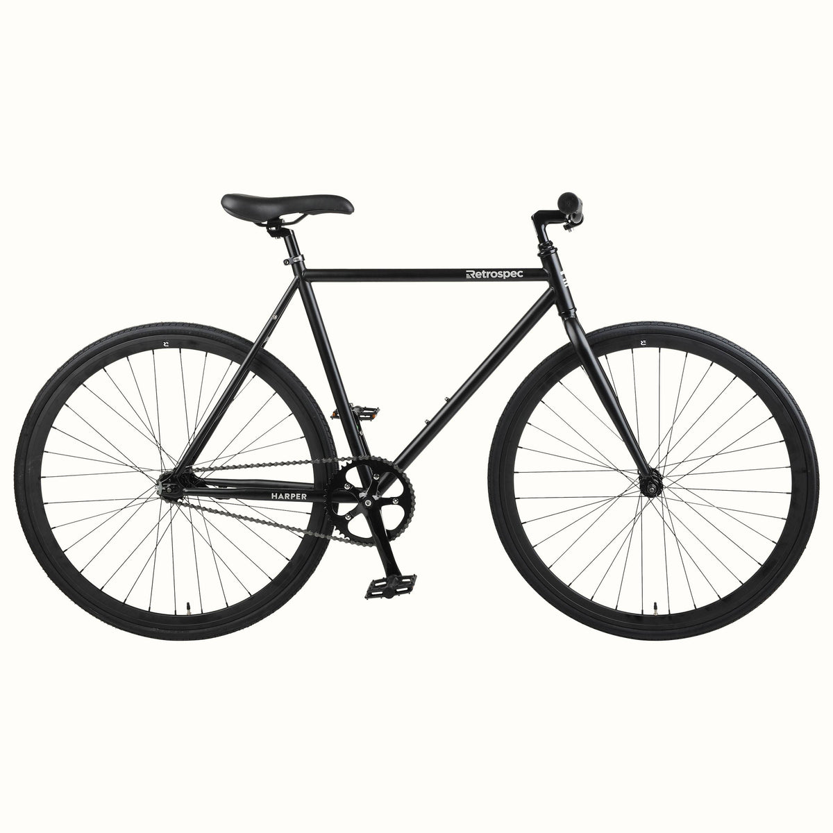Black 49cm Single-Speed Commuter Bike C6240