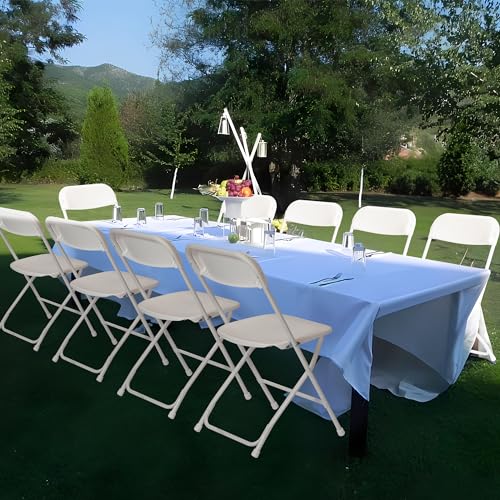 Black 10 Pack Plastic Folding Chair 350 LB Weight Capacity N536388