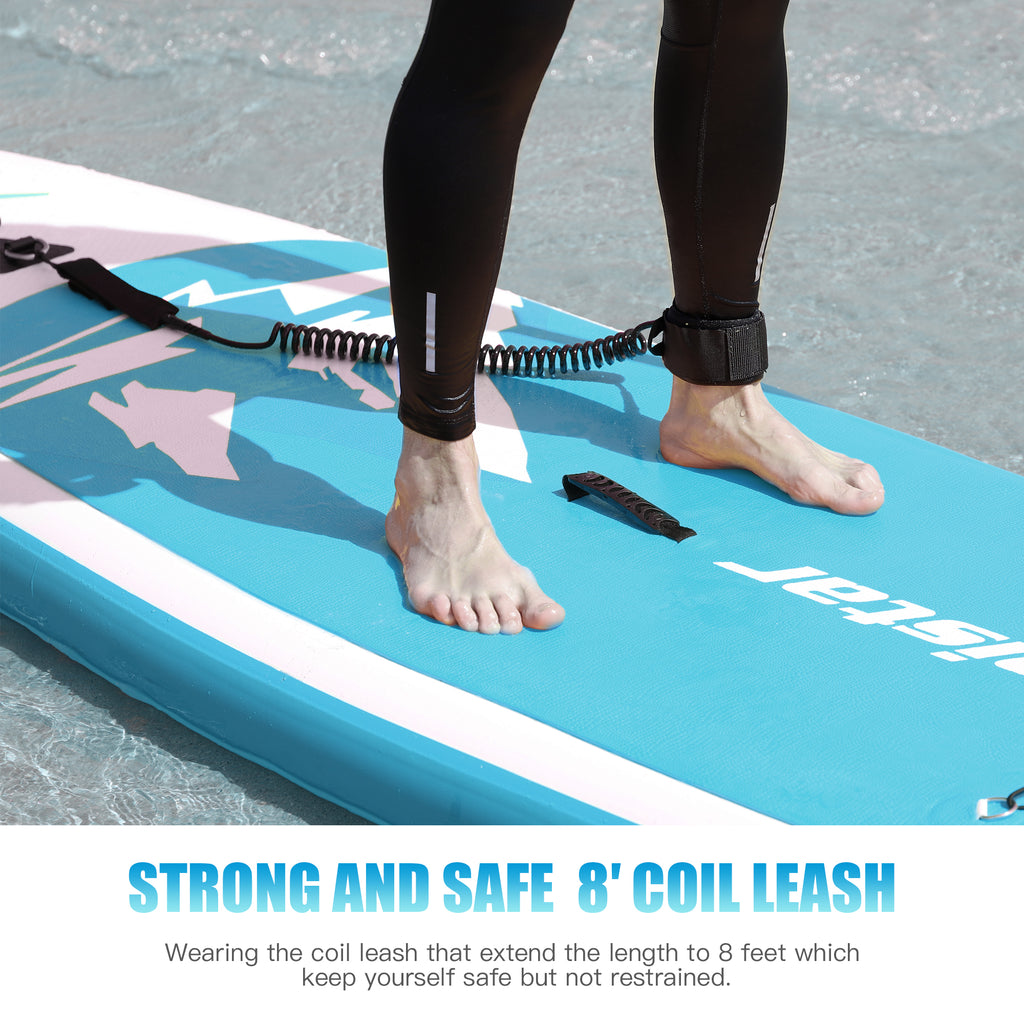 10' Inflatable Stand Up Paddle Board with Adjustable Paddle, Pump & Carrying Backpack B138