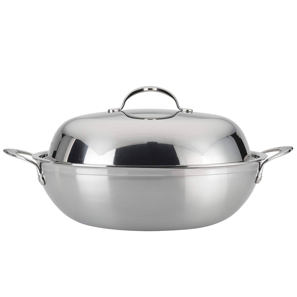 Forged Stainless Steel Wok B90043