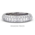 14K White Gold Three Row Diamond Eternity Ring J108787