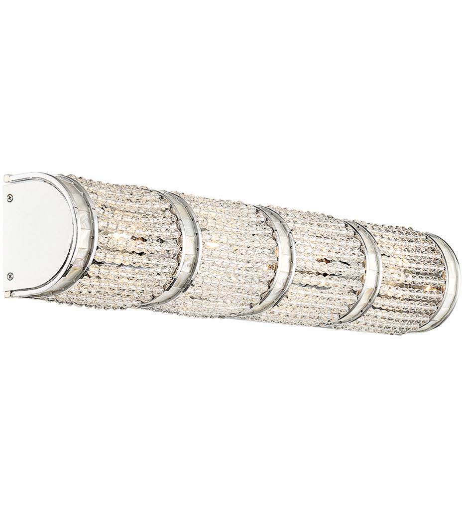 Polished Chrome 4 Light Bath Bar T379386