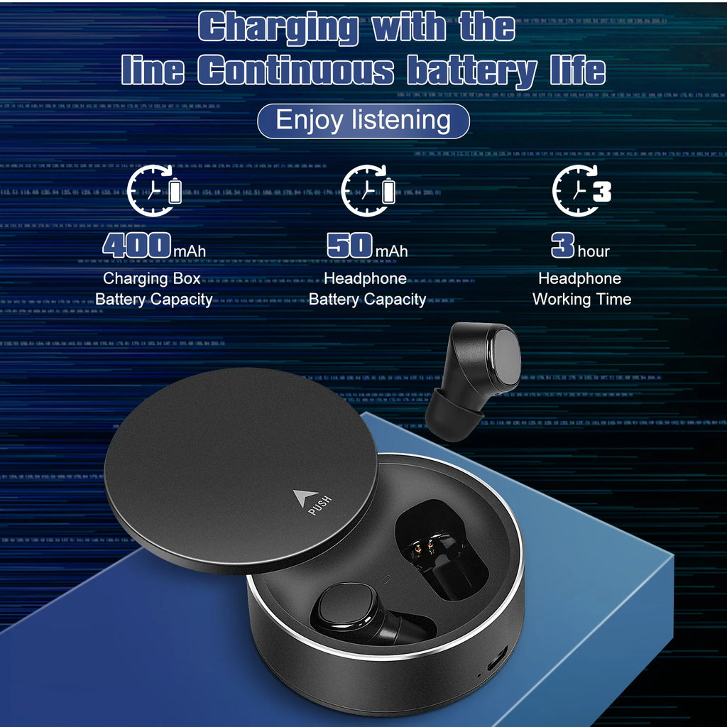 True Wireless Earbuds IPX5 Waterproof with Mic Black Z1748