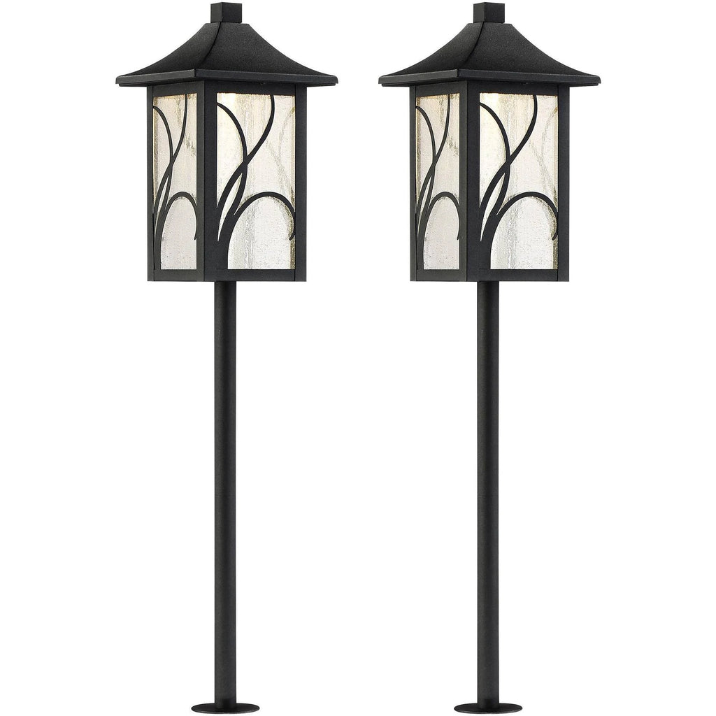 Black LED Landscape Path Light Set of 2 K506