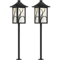 Black LED Landscape Path Light Set of 2 K506